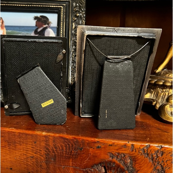 Vintage small standing frames silver Art Deco style - Picture 5 of 6